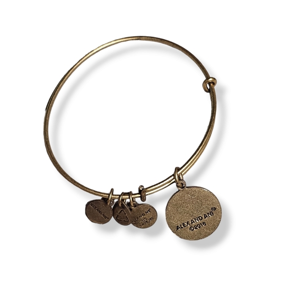 3/$25 Alex & Ani Initial "S" Bangle Charm Bracelet 2016 Classic - Picture 6 of 6